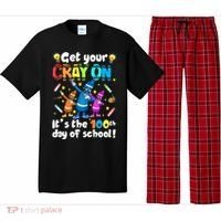 It's The 100 Days Of School Get Your Cray On Pajama Set thumb 0