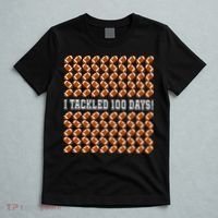 I Tackled 100 Days Of School Funny Football T-Shirt thumb 5
