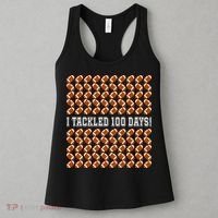 I Tackled 100 Days Of School Funny Football Women's Tank Top thumb 3