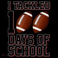 I Tackled 100 Days Of School Football Coffee Mug thumb 5