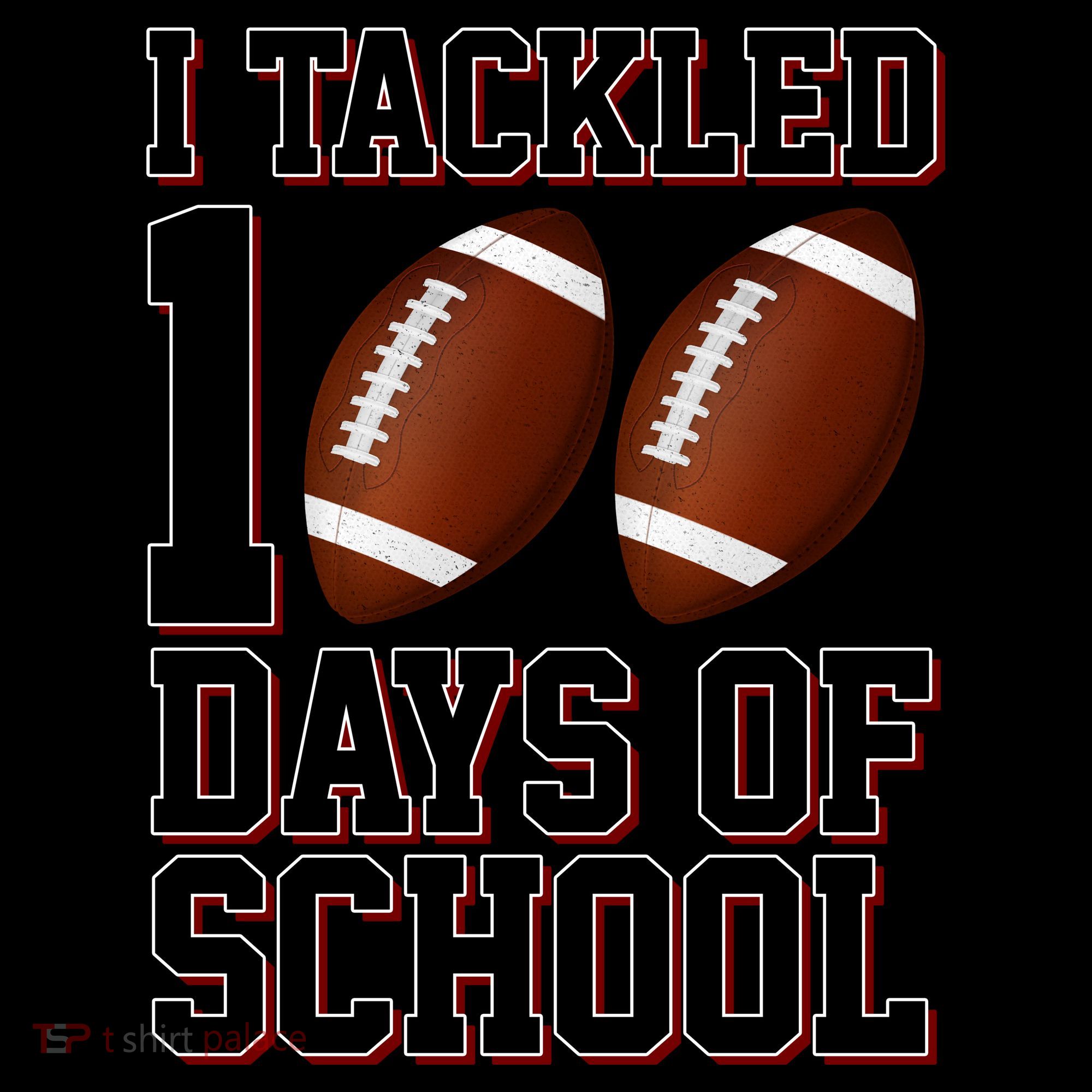 I Tackled 100 Days Of School Football Coffee Mug