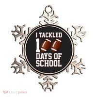 I Tackled 100 Days Of School Football Ornament thumb 0