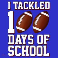 I Tackled 100 Days Of School Football Women's T-Shirt thumb 6
