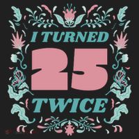 I Turned 25 Twice 50th Birthday Gift Ladies Heavyweight Boxy Pullover Hoodie thumb 2