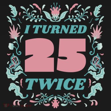 I Turned 25 Twice 50th Birthday Gift Performance Fleece Hoodie