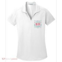 I Turned 25 Twice 50th Birthday Gift Women's Dry Zone Grid Polo thumb 0
