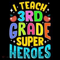 I Teach 3Rd Grade Superheroes Third Grade Teacher Great Gift Doggie Tank thumb 4