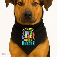 I Teach 3Rd Grade Superheroes Third Grade Teacher Great Gift USA-Made Doggie Bandana thumb 1