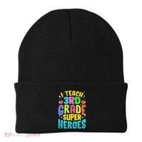 I Teach 3Rd Grade Superheroes Third Grade Teacher Great Gift Beanie thumb 0