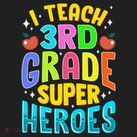 I Teach 3Rd Grade Superheroes Third Grade Teacher Great Gift Beanie thumb 2
