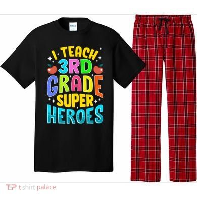 I Teach 3Rd Grade Superheroes Third Grade Teacher Great Gift Pajama Set