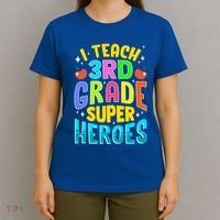 I Teach 3Rd Grade Superheroes Third Grade Teacher Great Gift T-Shirt thumb 4