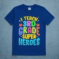 I Teach 3Rd Grade Superheroes Third Grade Teacher Great Gift T-Shirt thumb 5