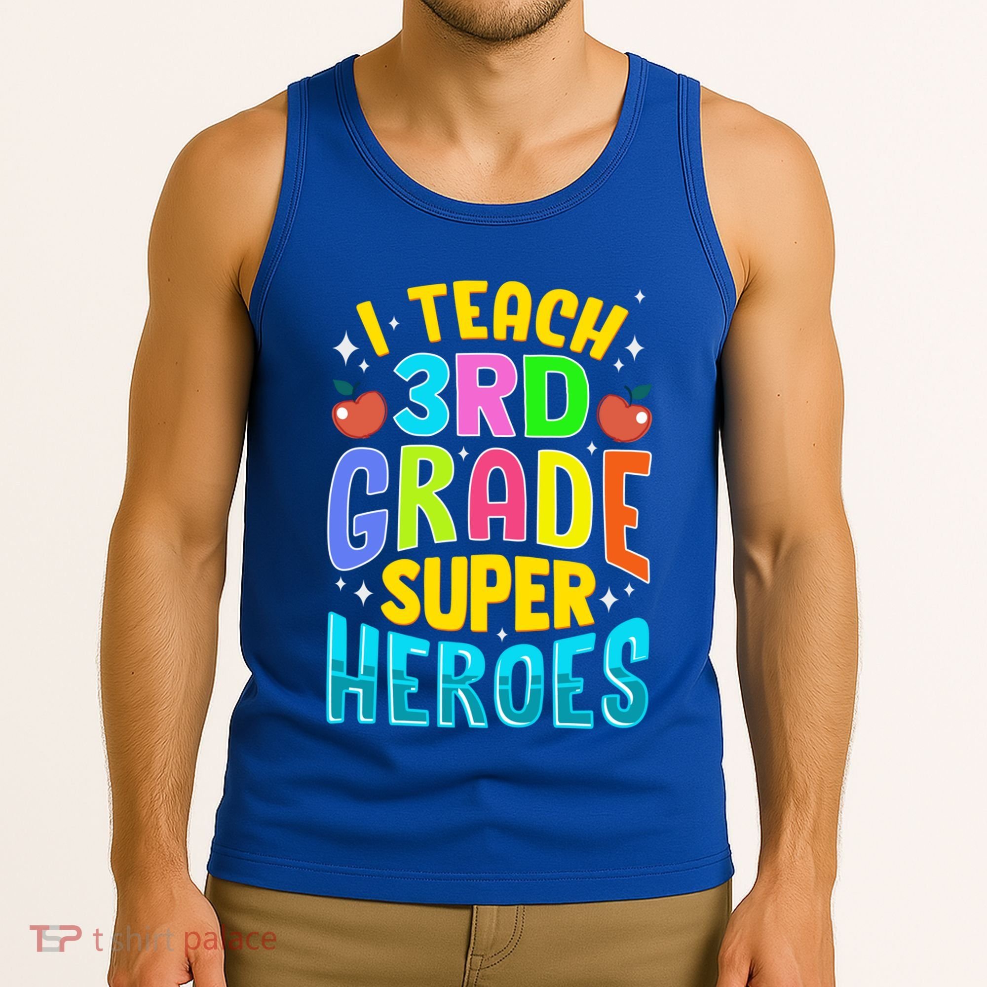 I Teach 3Rd Grade Superheroes Third Grade Teacher Great Gift Tank Top