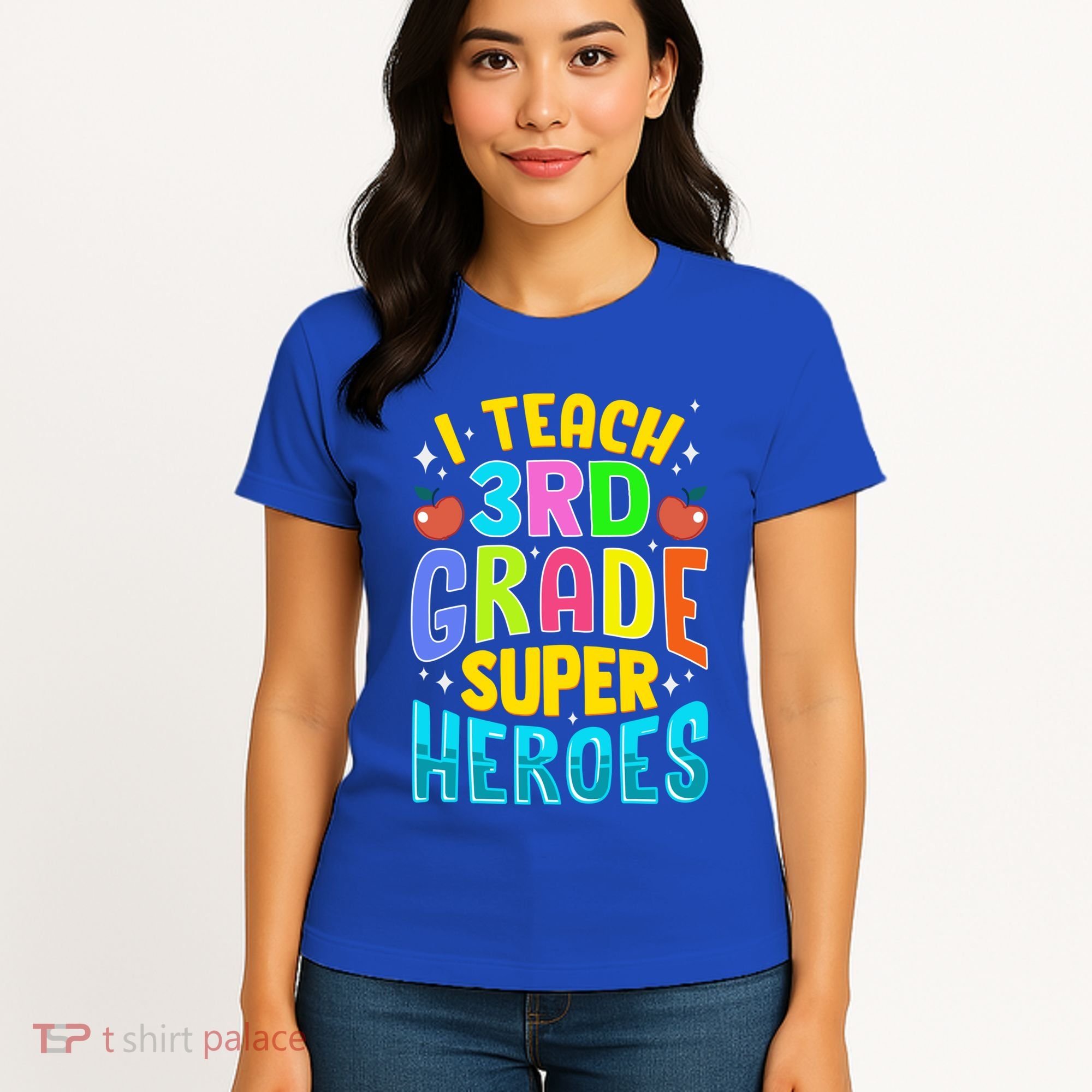 I Teach 3Rd Grade Superheroes Third Grade Teacher Great Gift Women's T-Shirt