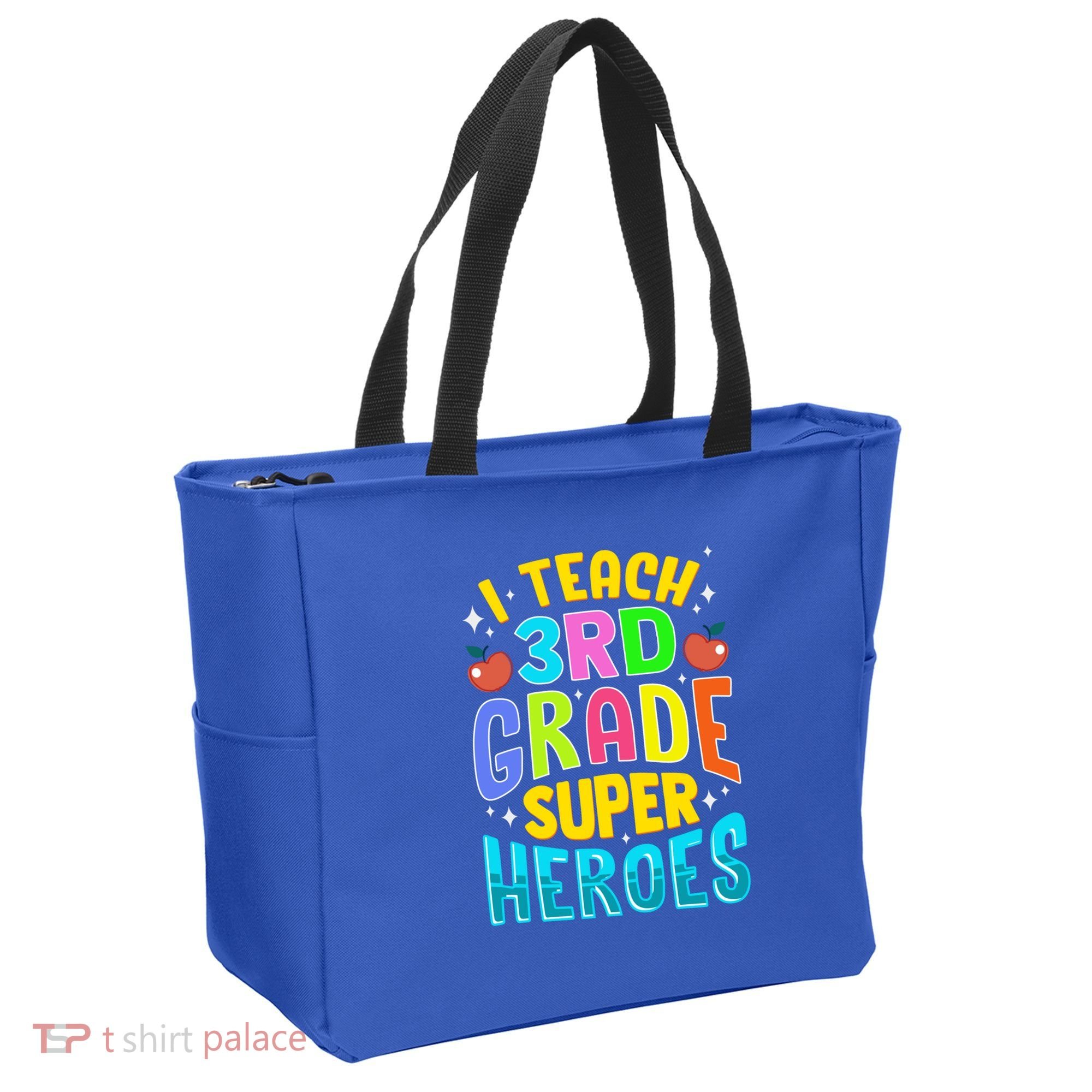 I Teach 3Rd Grade Superheroes Third Grade Teacher Great Gift Tote Bag
