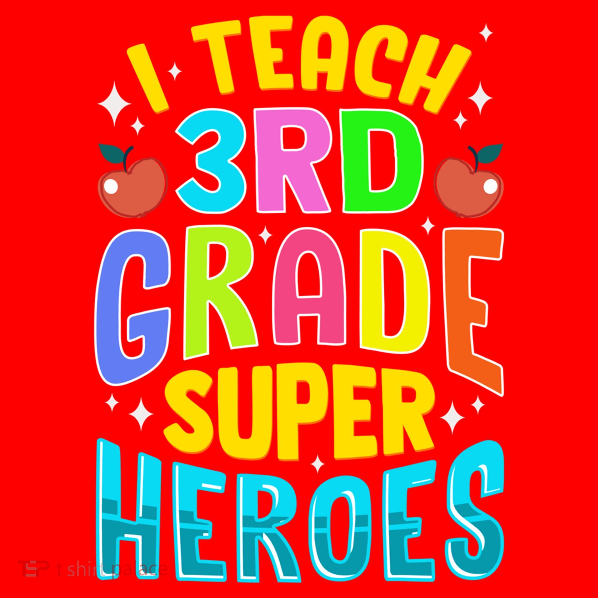 I Teach 3Rd Grade Superheroes Third Grade Teacher Great Gift Santa Hat