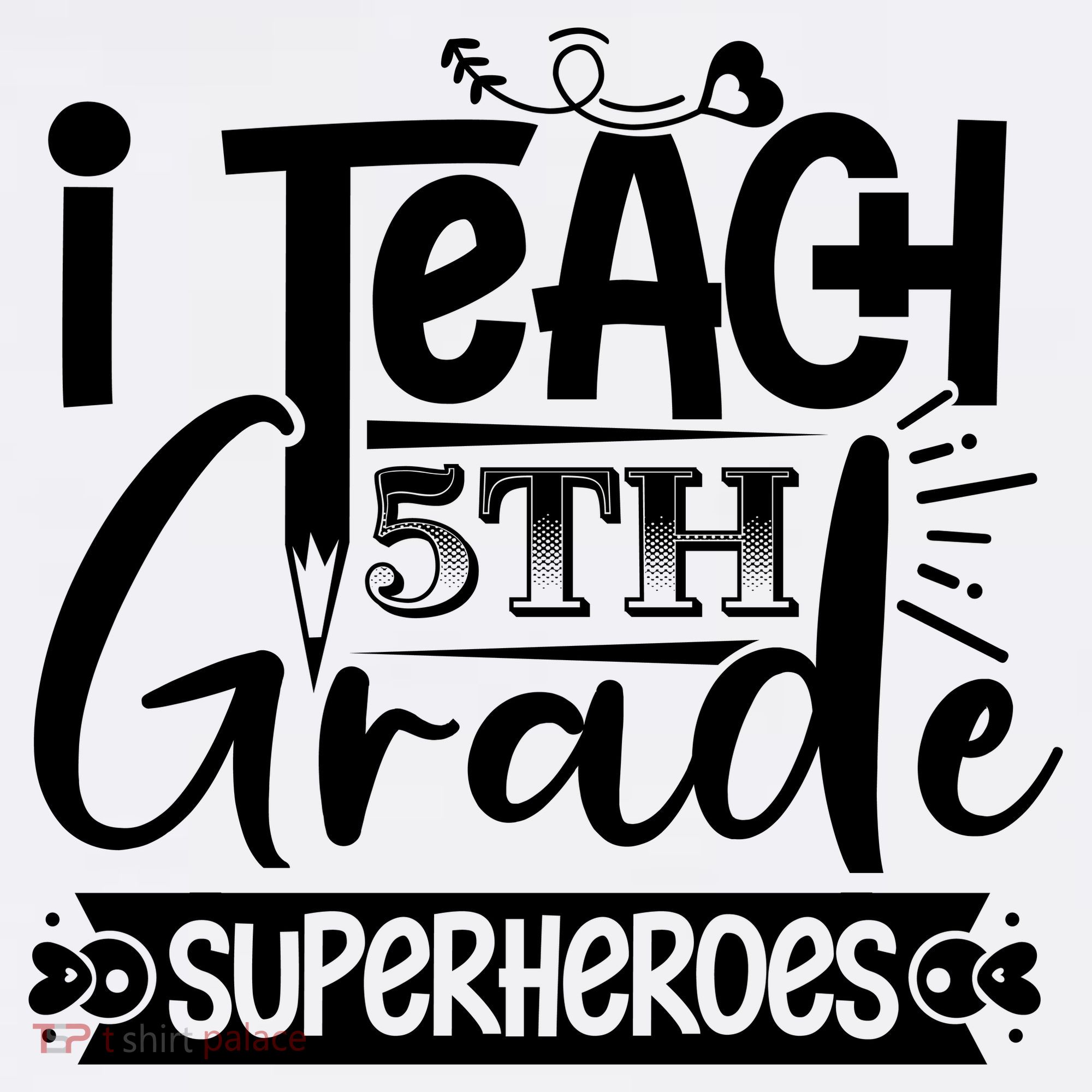 I Teach 5th Grade Superheroes Hoodie