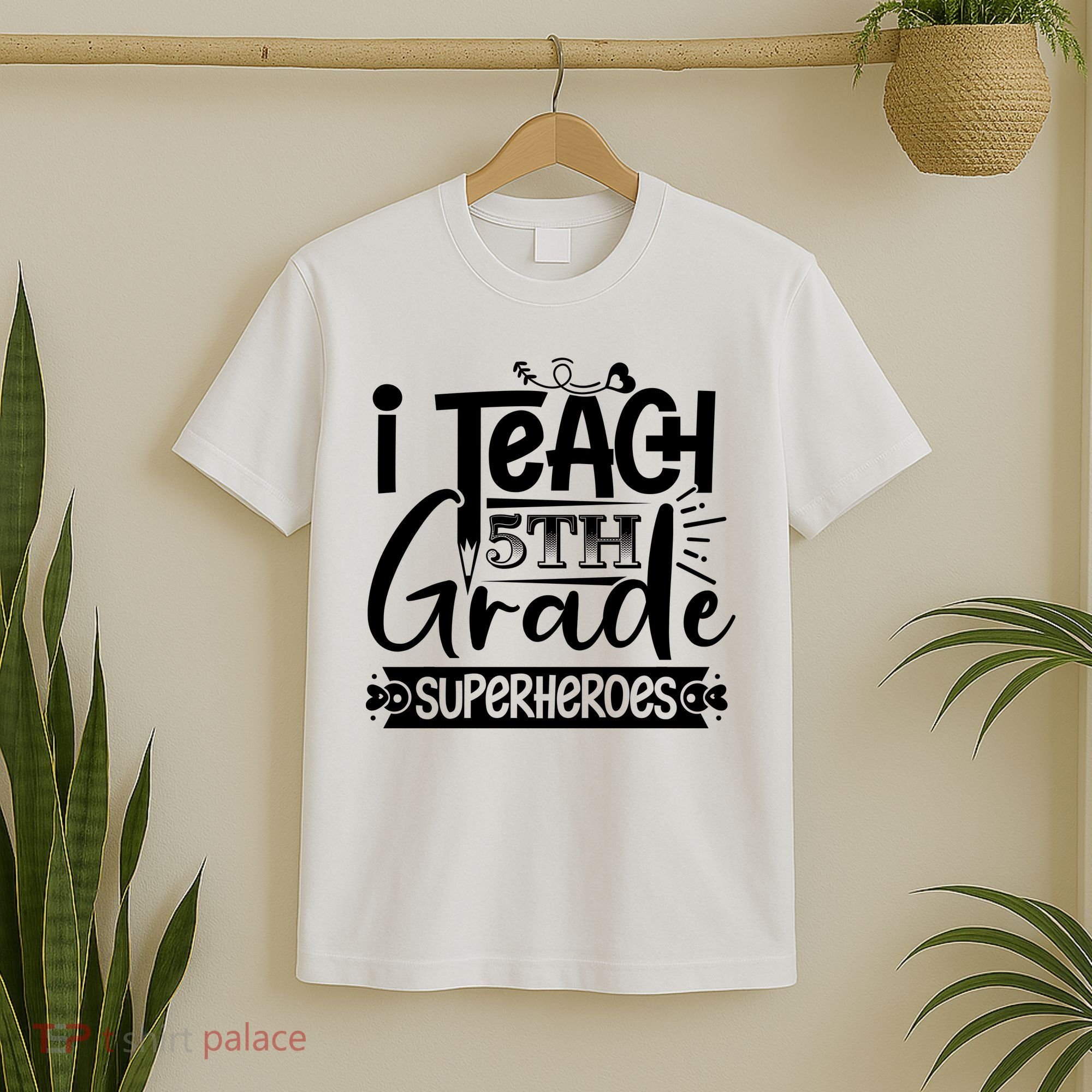 I Teach 5th Grade Superheroes T-Shirt