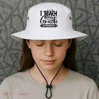 I Teach 5th Grade Superheroes Bucket Hat thumb 3