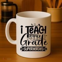 I Teach 5th Grade Superheroes Coffee Mug thumb 4