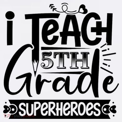 I Teach 5th Grade Superheroes Ladies Essential Flowy Tank
