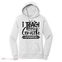 I Teach 5th Grade Superheroes Women's Hoodie thumb 0