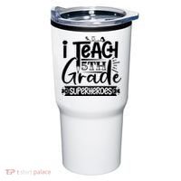 I Teach 5th Grade Superheroes Tumbler thumb 0