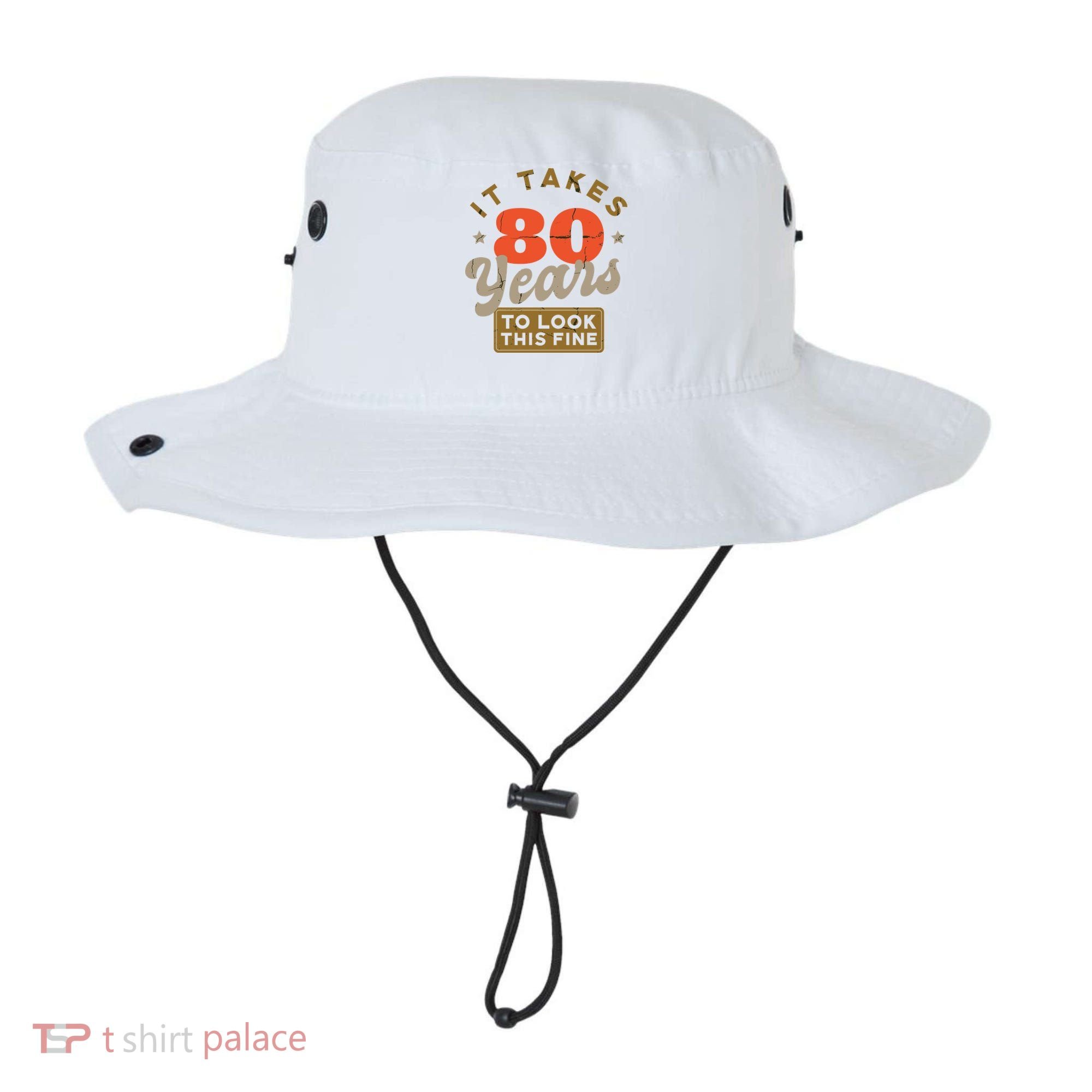Funny 80th Birthday Saying 80 Years Old Quote Bucket Hat