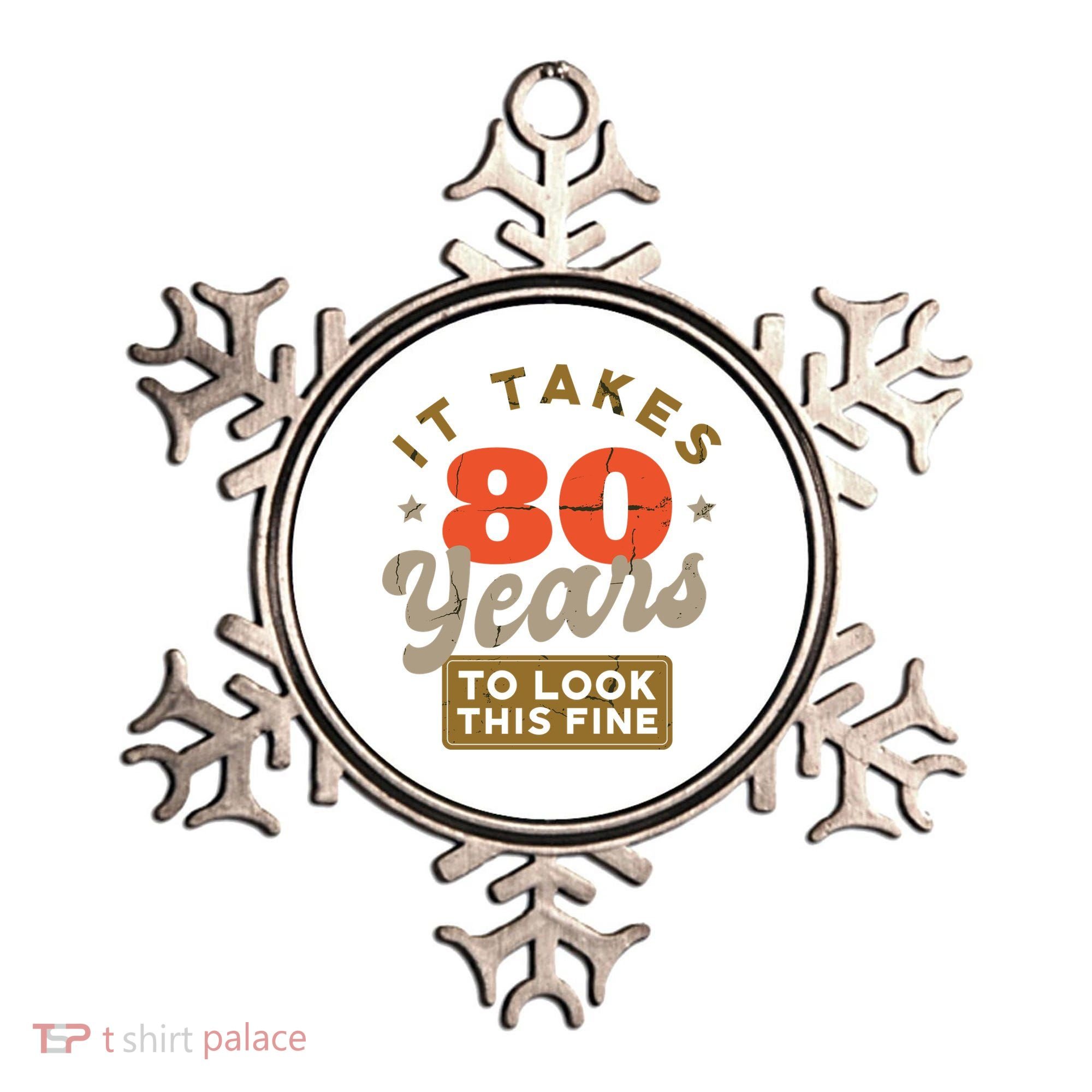 Funny 80th Birthday Saying 80 Years Old Quote Ornament