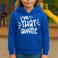 I'm That Auntie Kids Hoodie thumb 3