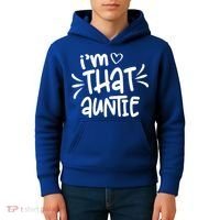 I'm That Auntie Kids Hoodie thumb 4