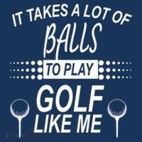 It Takes A Lot Of Balls To Play Golf Like Me Women's Hoodie thumb 2