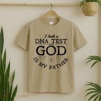 I Took A Dna Test God Is My Father Jesus Christian T-Shirt thumb 2