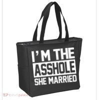 I'm The Asshole She Married Tote Bag thumb 2
