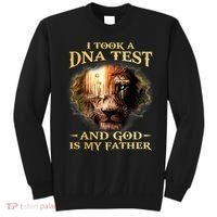 I Took A Dna Test And God Is My Father Lion Jesus Sweatshirt thumb 0