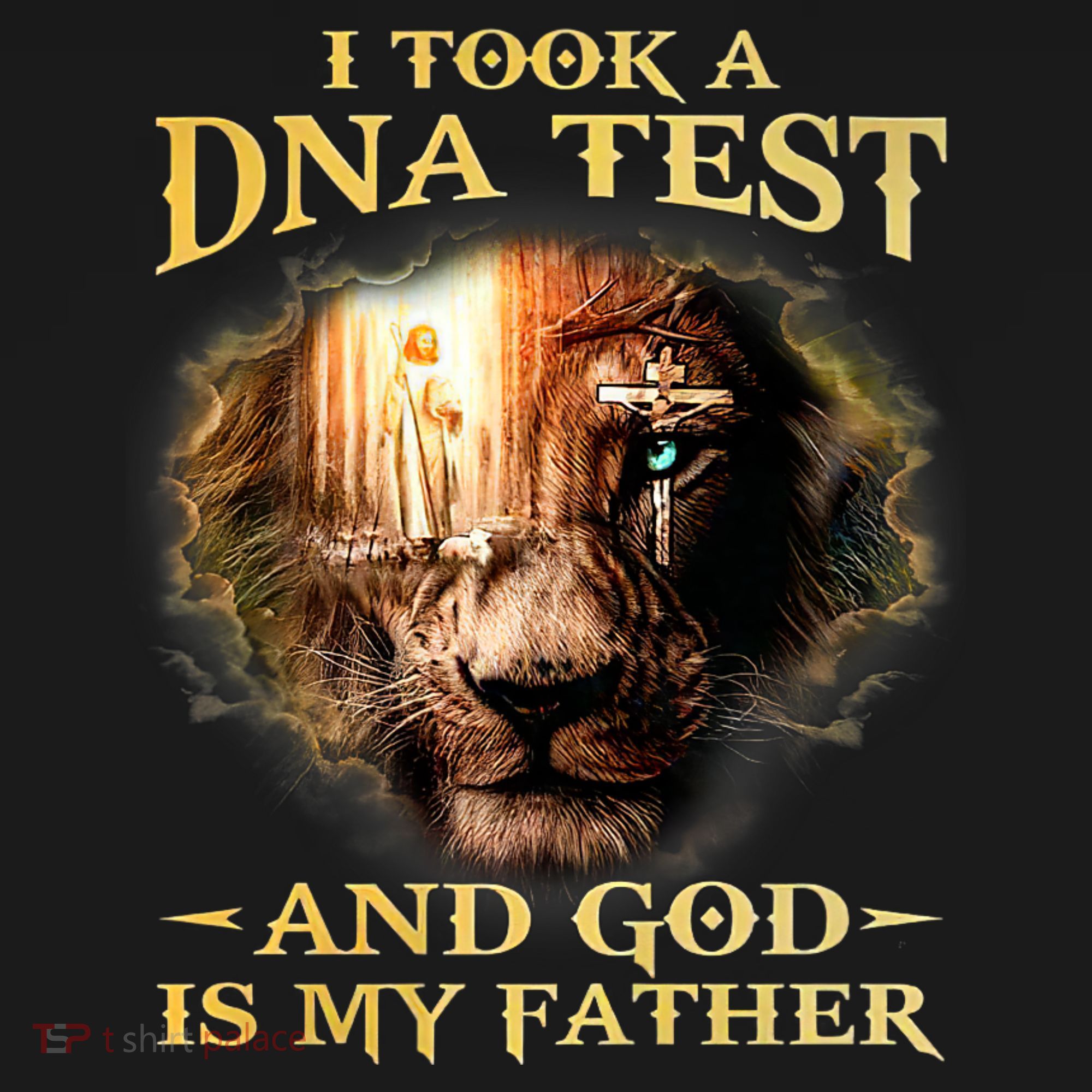 I Took A Dna Test And God Is My Father Lion Jesus Women's Hoodie