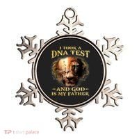 I Took A Dna Test And God Is My Father Lion Jesus Ornament thumb 0