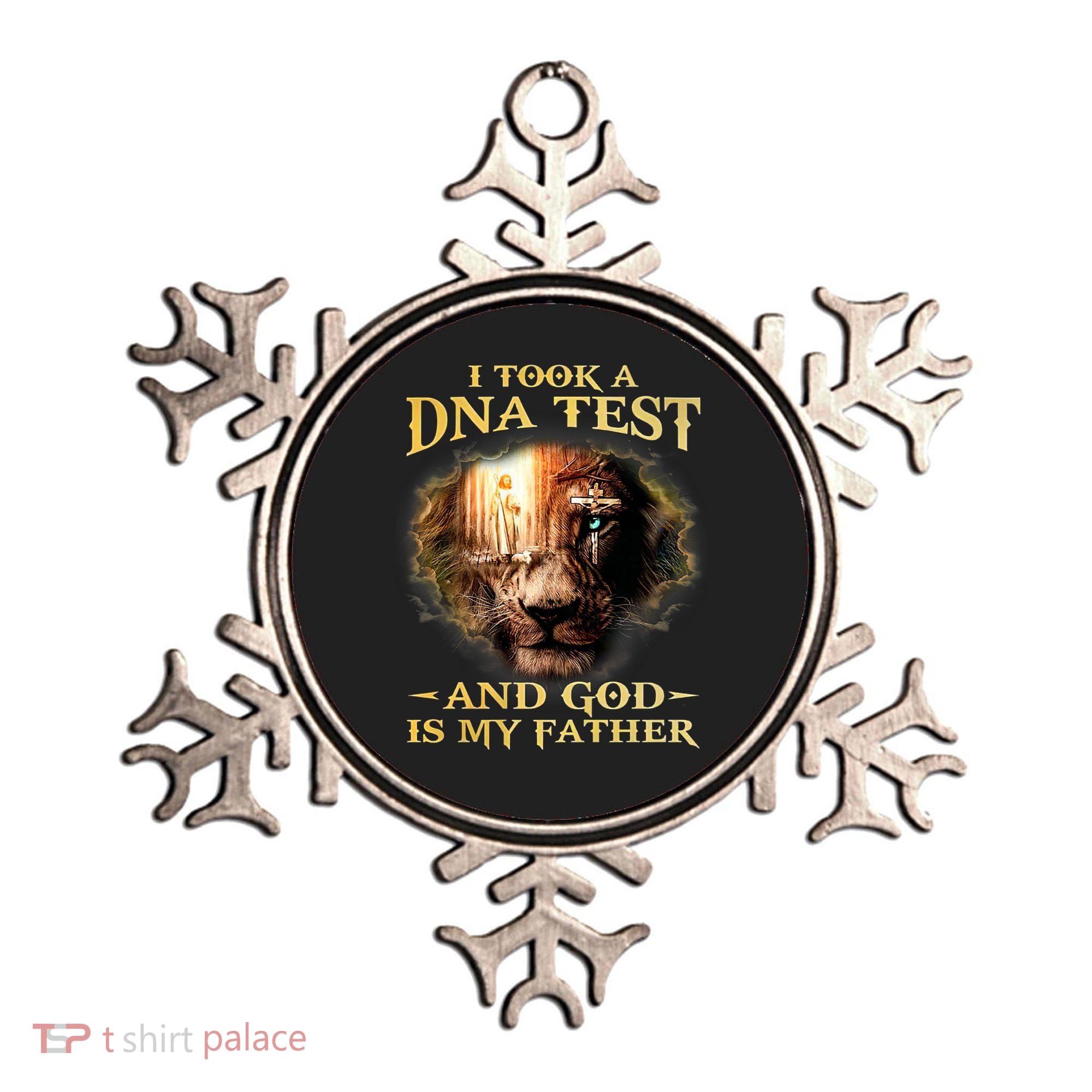 I Took A Dna Test And God Is My Father Lion Jesus Ornament