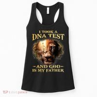 I Took A Dna Test And God Is My Father Lion Jesus Women's Tank Top thumb 0