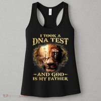 I Took A Dna Test And God Is My Father Lion Jesus Women's Tank Top thumb 3