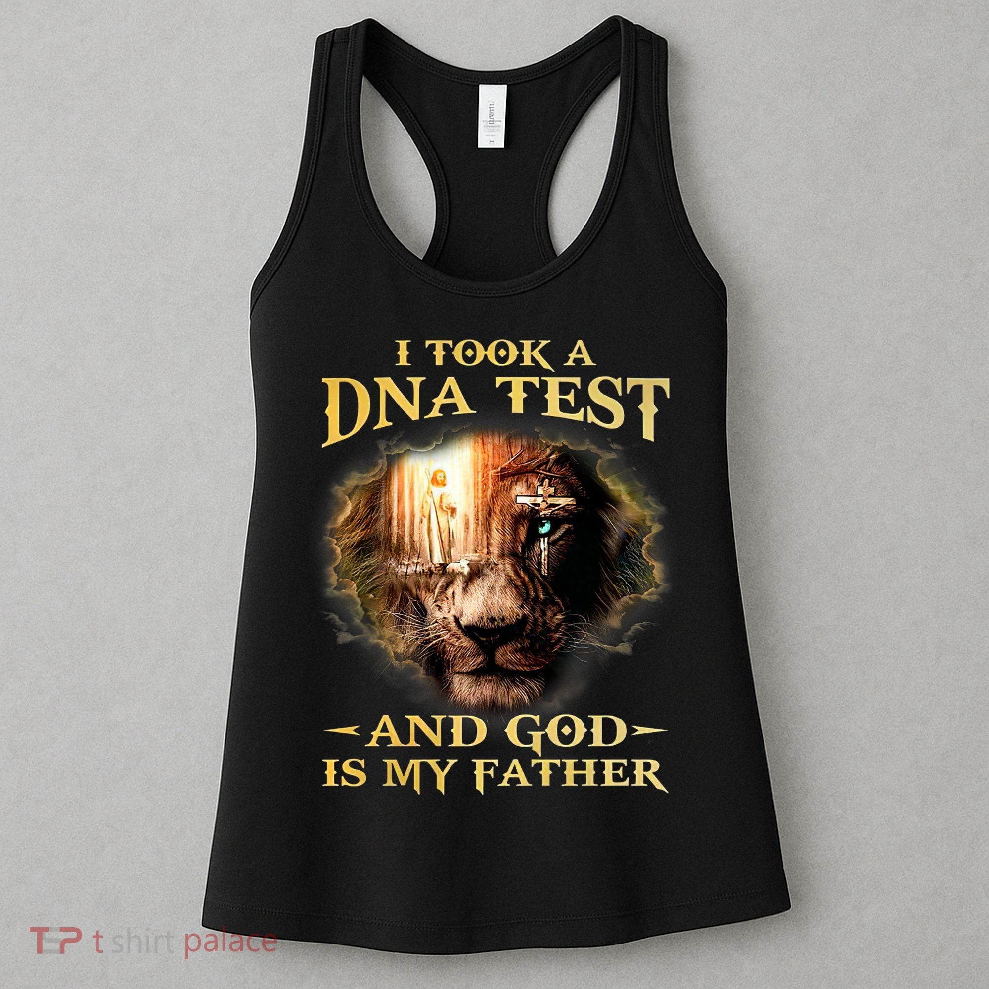 I Took A Dna Test And God Is My Father Lion Jesus Women's Tank Top