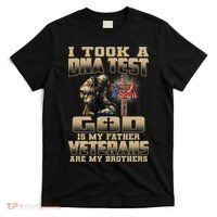 I Took A Dna Test God Is My Father Veterans Are My Brothers T-Shirt thumb 0