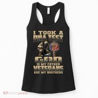 I Took A Dna Test God Is My Father Veterans Are My Brothers Women's Tank Top thumb 0