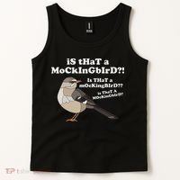 Is That A Mockingbird Funny Mockingbird Meme Tank Top thumb 2