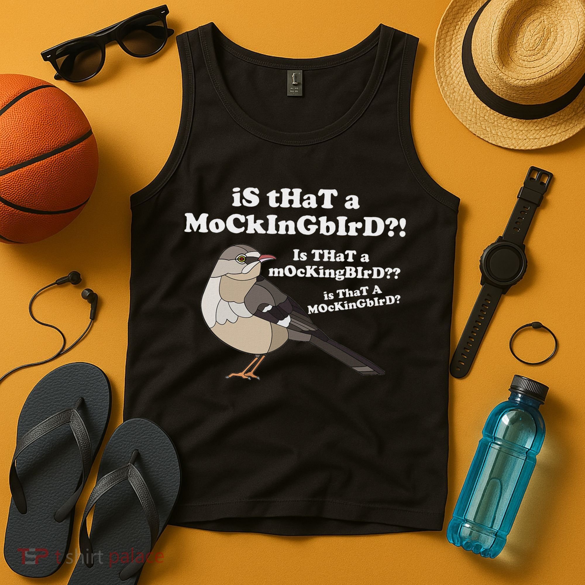 Is That A Mockingbird Funny Mockingbird Meme Tank Top