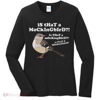 Is That A Mockingbird Funny Mockingbird Meme Women's Long Sleeve Shirt thumb 0