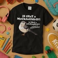 Is That A Mockingbird Funny Mockingbird Meme Kids T-Shirt thumb 3