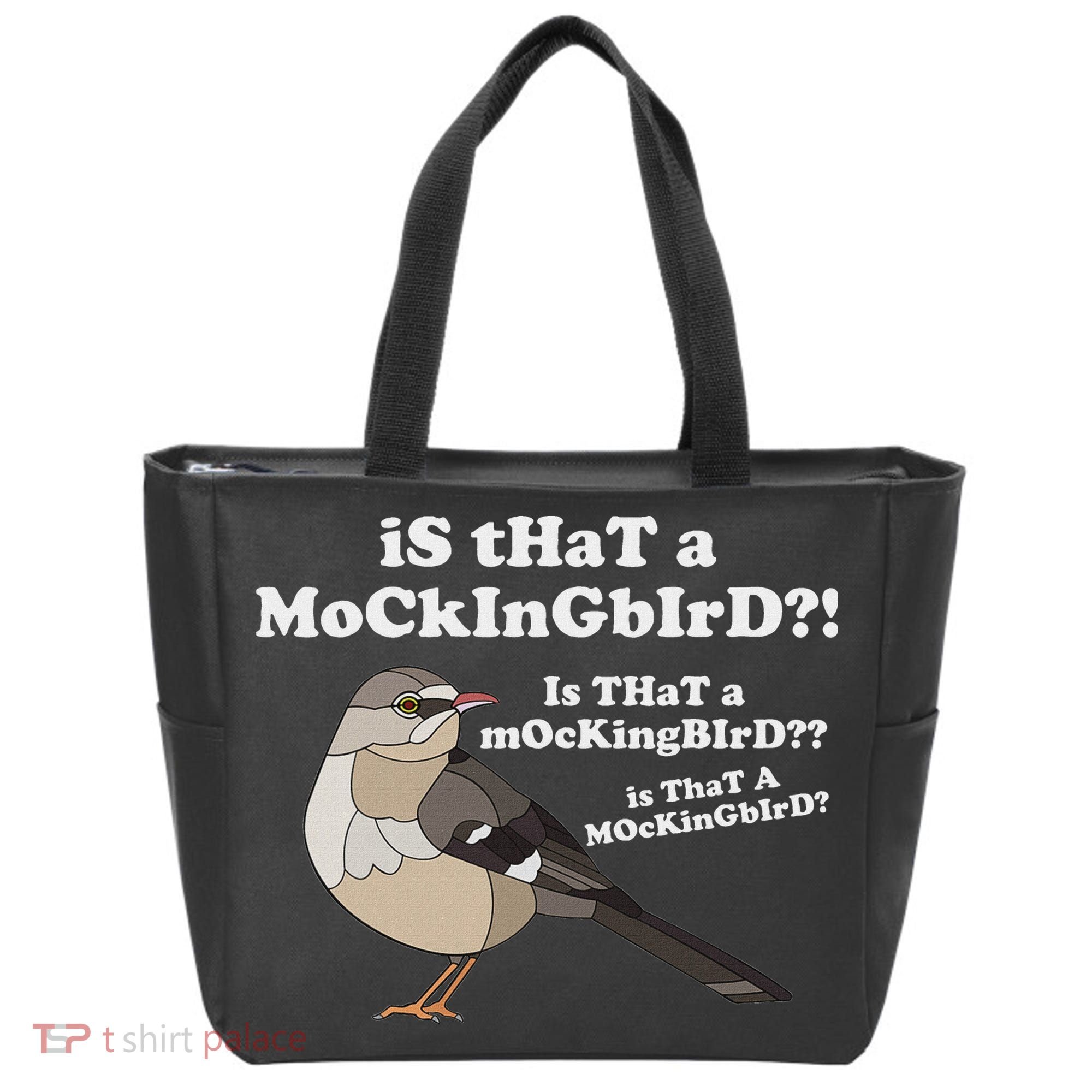 Is That A Mockingbird Funny Mockingbird Meme Tote Bag