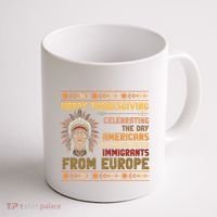 Indigenous Thanksgiving American Fed Undocumented Immigrants Coffee Mug thumb 1